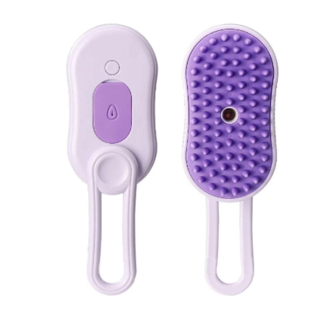 3-in-1 Electric Steam Pet Brush | Anti-Static Grooming & Deshedding Tool for Cats & Dogs