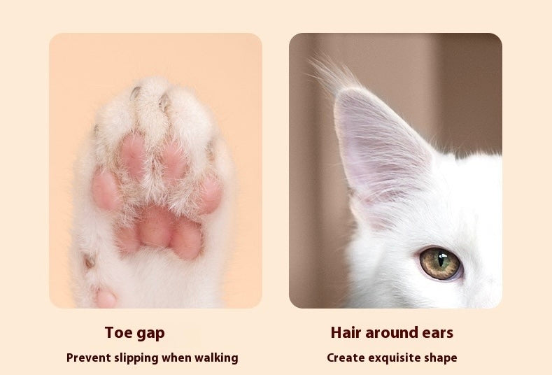 Professional LED Dog and Cat Paw Trimmer – Cordless Pet Grooming Clippers for Paws, Ears, and Eyes