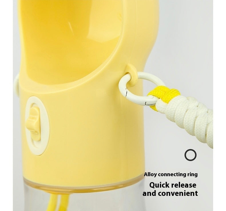 Leak-Proof Dog Travel Water Bottle – Portable 2-in-1 Pet Hydration Dispenser for Hiking & Travel