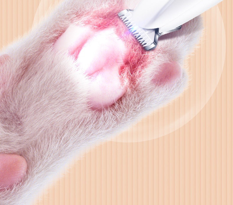 Professional LED Dog and Cat Paw Trimmer – Cordless Pet Grooming Clippers for Paws, Ears, and Eyes