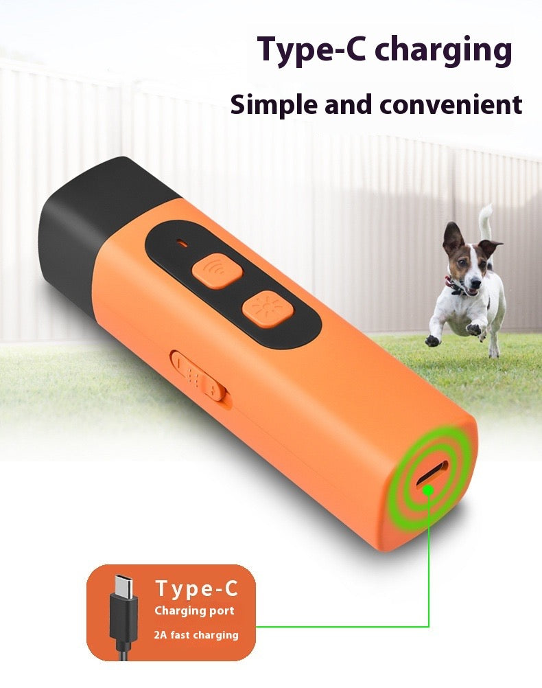 New Bark Shield Anti Barking Device for Dogs, Dog Bark Deterrent Device with LED Flashlight, Suitable for Training to Improve Bad Behavior