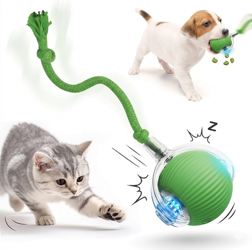 Automatic Cat and Dog Toy, Interactive Pet Ball, All-Terrain Toy, Smart Pet Entertainment.
