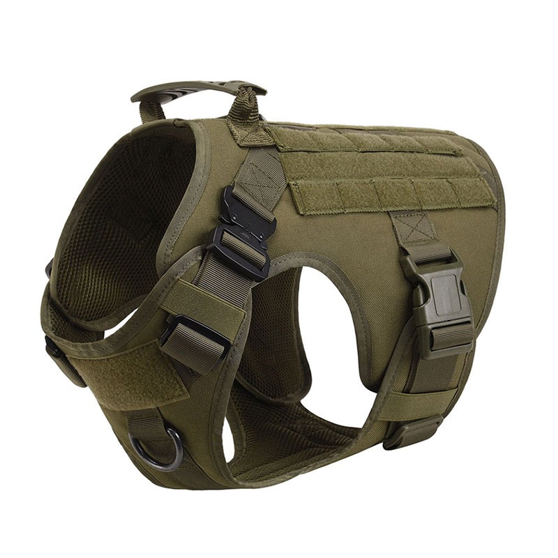 Tactical 1000D Nylon Dog Harness & Leash Set | Heavy Duty Military Training Vest