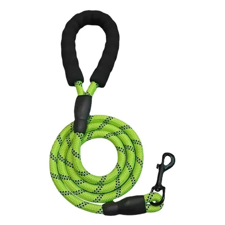 Taglory Rope Dog Leash 6 FT with Comfortable Padded Handle, Highly Reflective Threads Leash and Anti-Tangle Clip for Walking Medium Large Dogs
