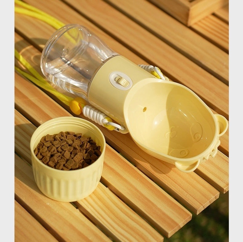 Leak-Proof Dog Travel Water Bottle – Portable 2-in-1 Pet Hydration Dispenser for Hiking & Travel