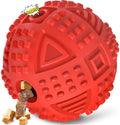 Dog Balls Treat Dispensing Dog Toys, Dog Toys for Aggressive Chewers Large Breed, Nearly Indestructible Squeaky Dog Chew Toys for Large Dogs, Natural Rubber Dog Puzzle Toys, Tough IQ Dog Treat Balls