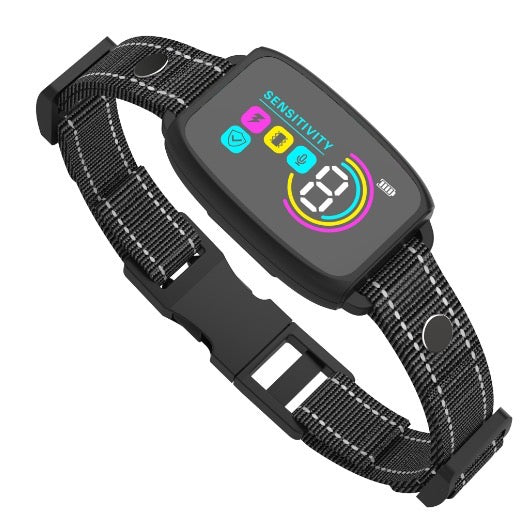 Smart AI Bark Collar for Small, Medium & Large Dogs | IP67 Waterproof Rechargeable Anti-Barking Collar with 4 Safe Training Modes & LCD Color Display