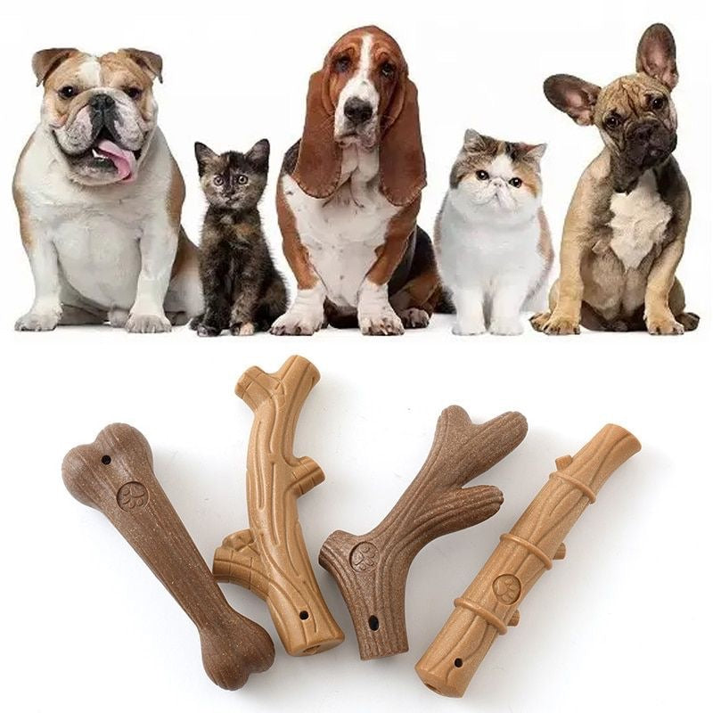 Multi-Functional Dog Chew Toy – Interactive Food Dispensing Toy & Dental Teether – Durable TPR Rubber Tug Toy for Boredom & Anxiety Relief