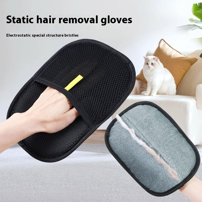 Premium Dual-Sided Pet Grooming Glove | Gentle Deshedding & Massage Mitt for Cats & Dogs
