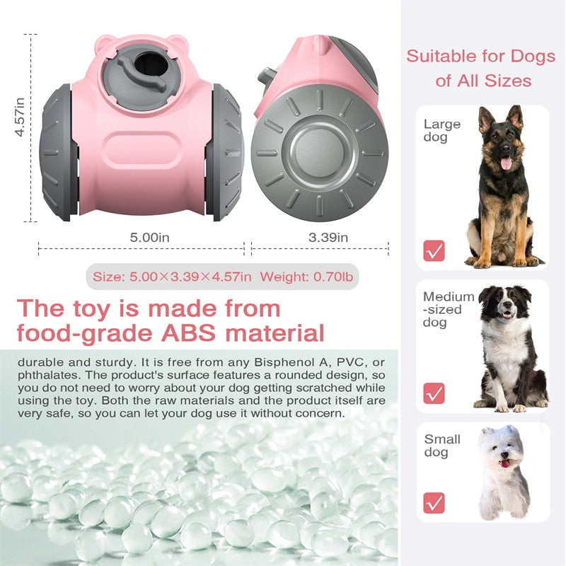 Dog Tumbler Toys Increases Pet IQ Interactive Slow Feeder For Small Medium Dogs Cat Training Balance Car Feeder Pet Toy Pet Products