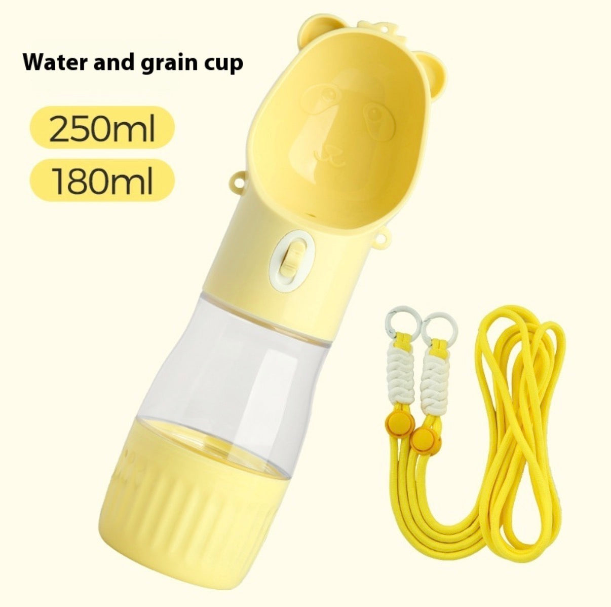 Leak-Proof Dog Travel Water Bottle – Portable 2-in-1 Pet Hydration Dispenser for Hiking & Travel